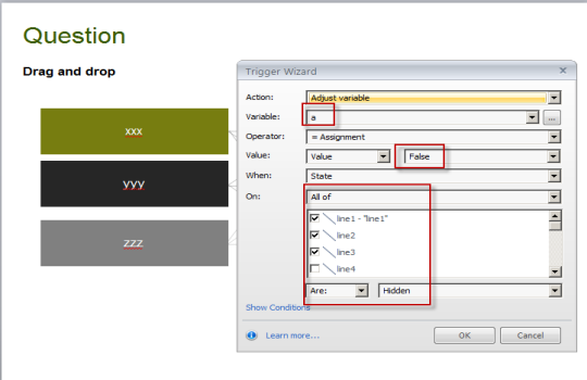 Setting variable value to false