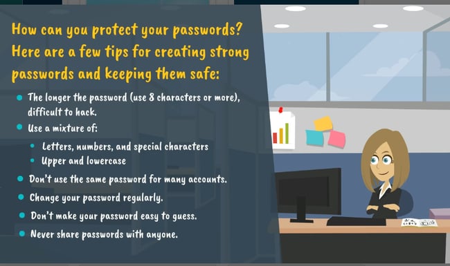 Video screenshot on password protection