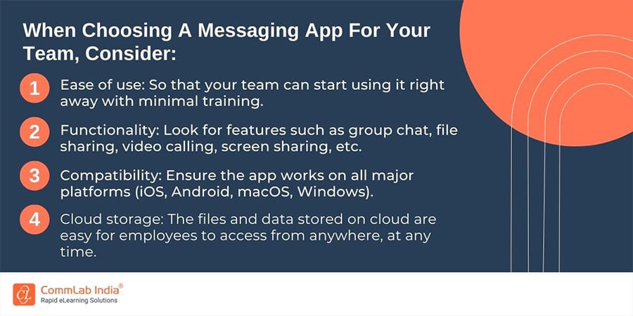 Things To Consider When Choosing A Messaging App For Your Team