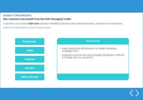 A Wireframe for a Responsive e-Learning Course
