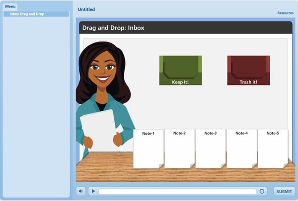 Create interactive e-learning courses