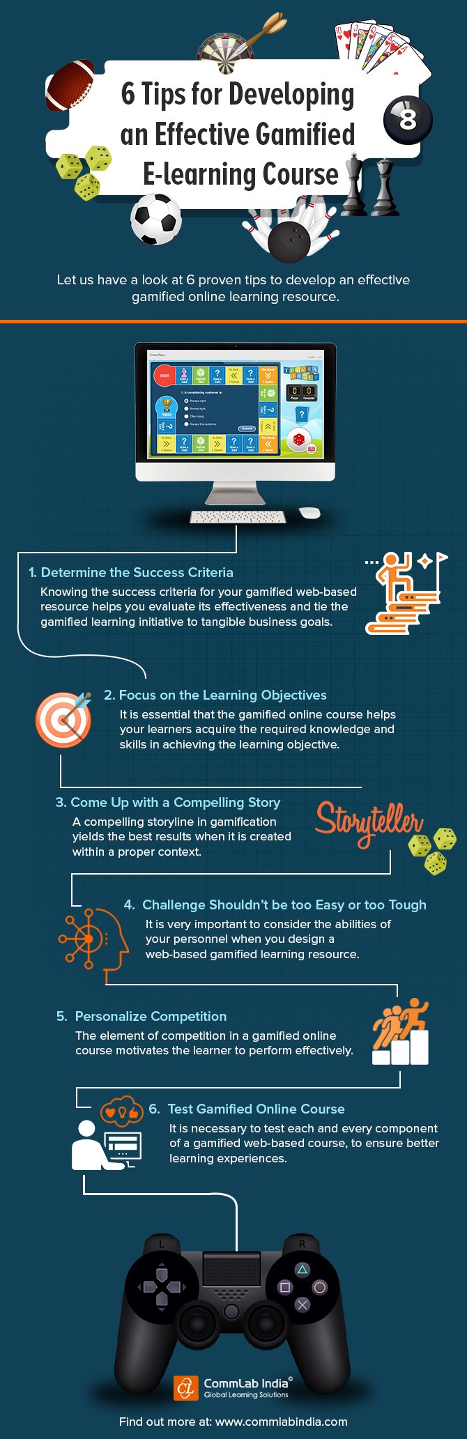 6 Tips for Developing an Effective Gamified E-learning Course [Infographic]