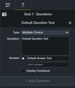 Interactive Quizzes Using Camtasia