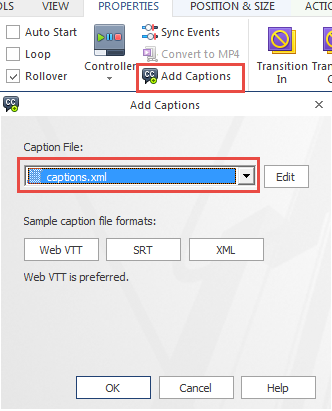 Add Closed Captioning to Video and Audio Files