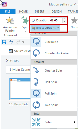 Adjust the speed and effect of animations Step 4