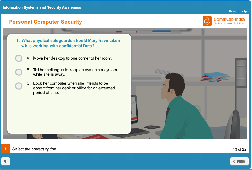 An Example of Scenario-based eLearning Course