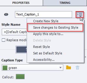 Changing the Captions for Software Simulations in Adobe Captivate 9