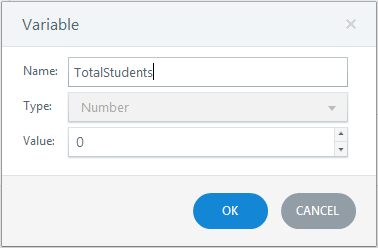 Create a number variable total students