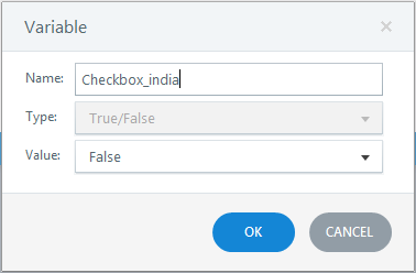 Create a variable checkbox - India