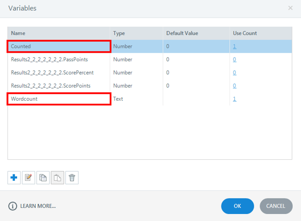 Create word count and numeric variable Step2