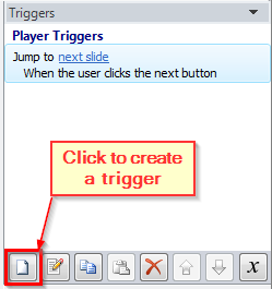 Create a new trigger button