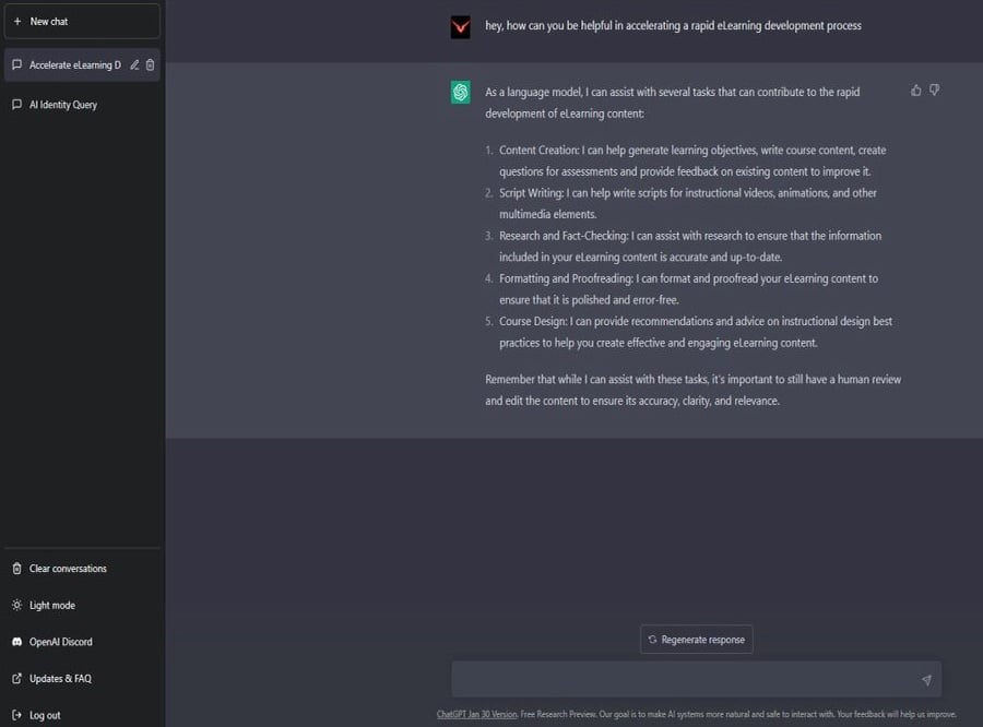 Explore How ChatGPT Can Aid in Rapid eLearning Development