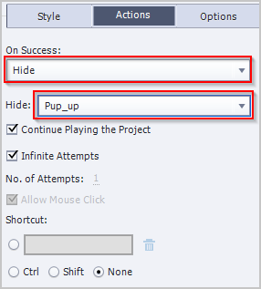 For hide select popup from the list