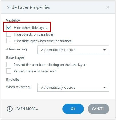 Go to layer properties