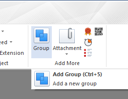Group all the objects of tab1