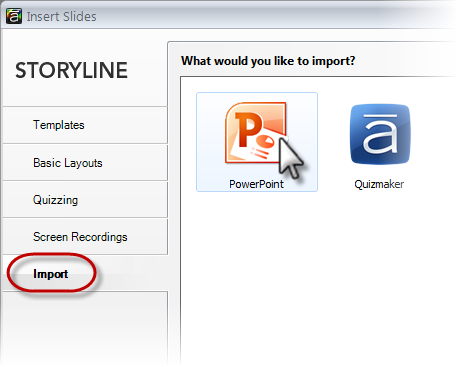 Importing Powerpoint