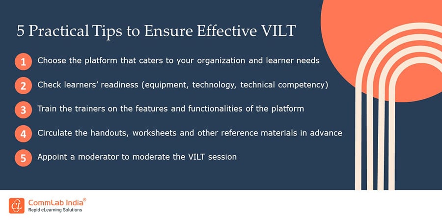 5 Practical Tips to Ensure Effective VILT