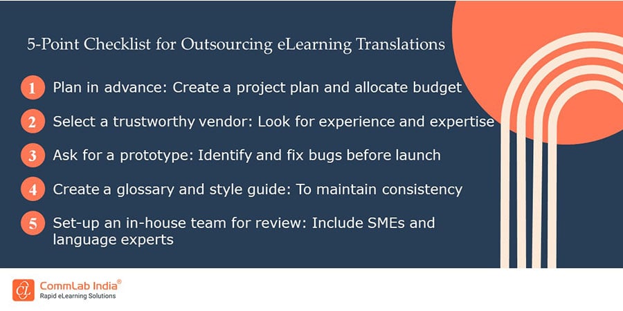 5-Point Checklist for Outsourcing eLearning Translations
