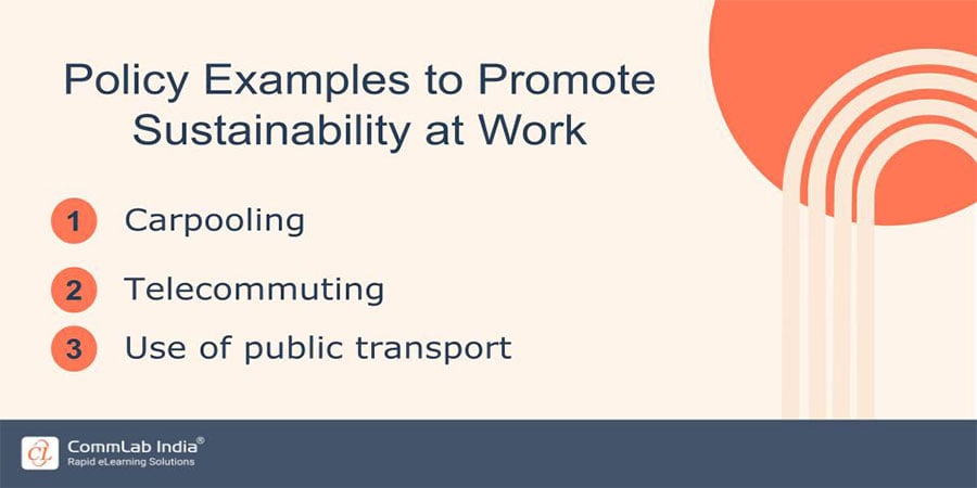 Policy Examples to Promote Sustainability at Work
