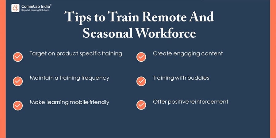 Tips to train remote and seasonal workforce