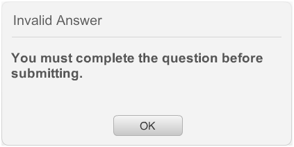 Invalid Answer 