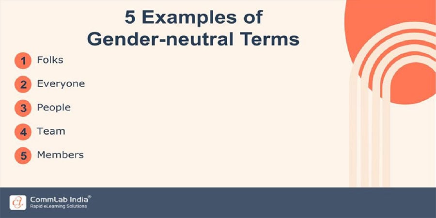 5 Examples of Gender-neutral Terms