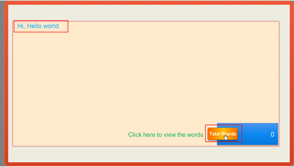 Place your cursor in the text entry field Step 4