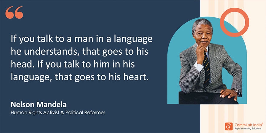 Quote by Mandela about Importance of Translations to Native Languages