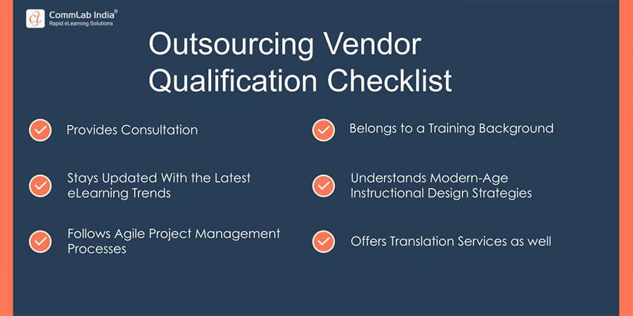 Rapid eLearning Outsourcing Vendor Qualification Checklist