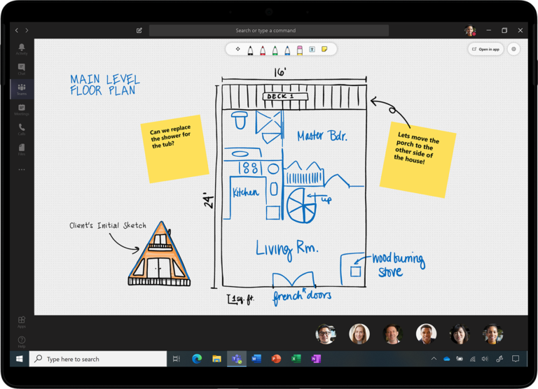 An image of Microsoft Whiteboard updates.