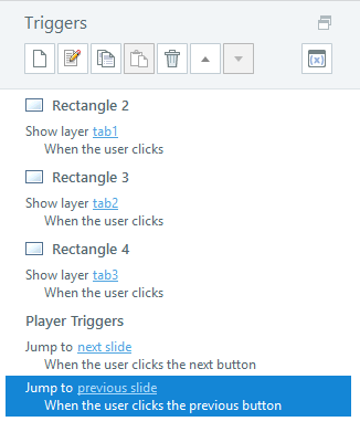 Set the functionality to show each layer