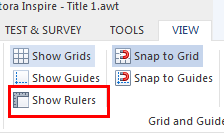 show rulers