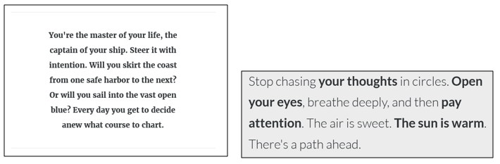 Statement Blocks in Articulate Rise