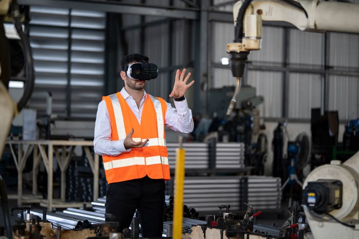 Use of VR in Production Plant