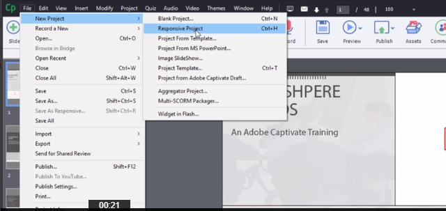 Creating responsive project in Captivate 2017