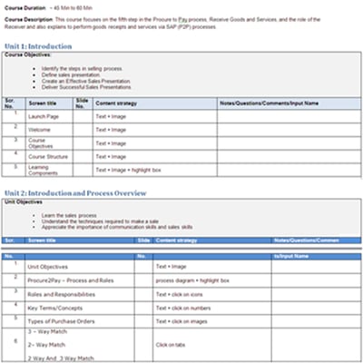 Detailed Content Outline (DCO)