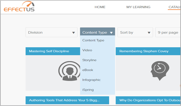 Effectus LMS Training Management