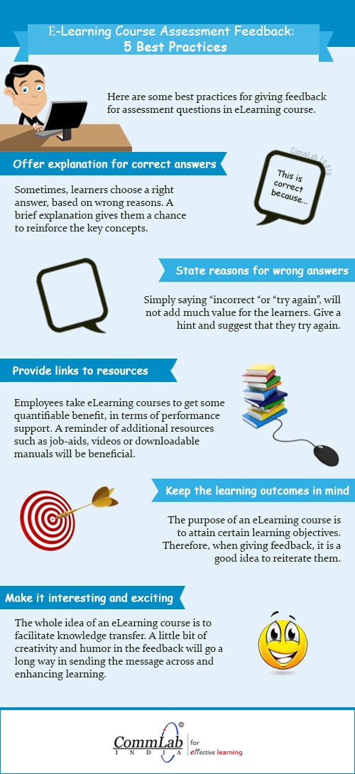 Feedback on eLearning Assessments: 5 Best Practices – An Infographic