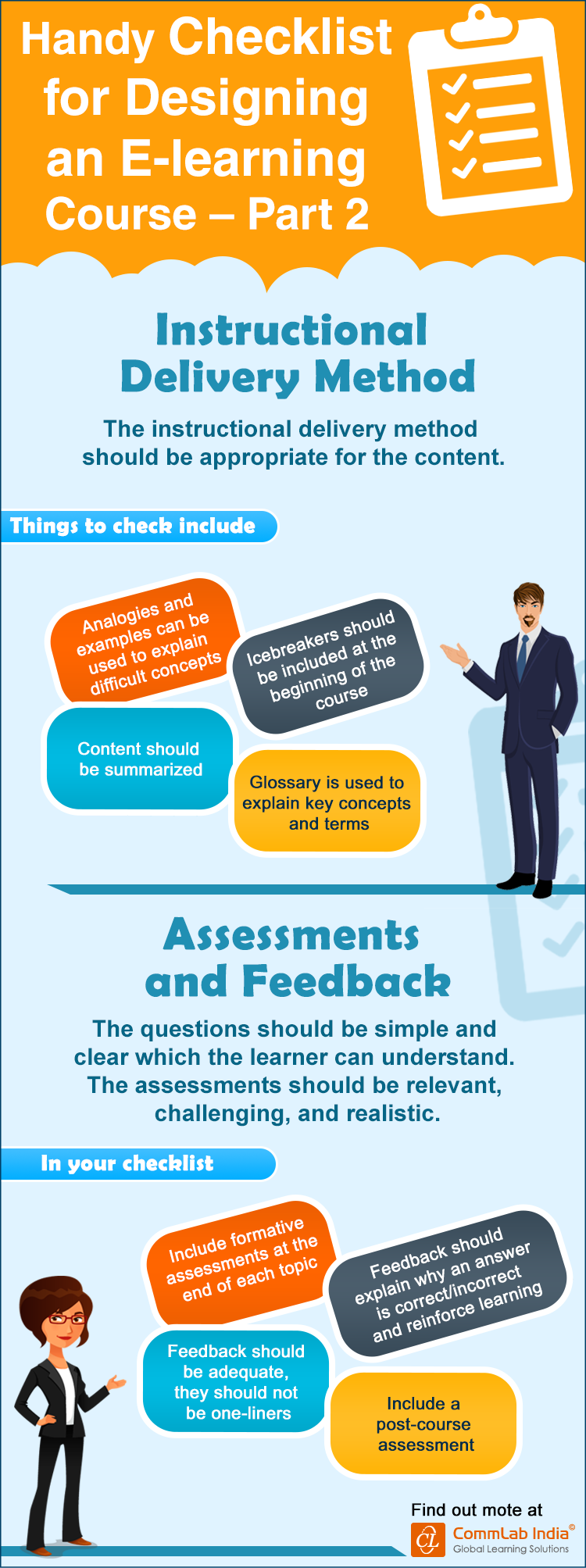 A Handy Checklist for Designing an E-learning Course - Part 2 [Infographic]