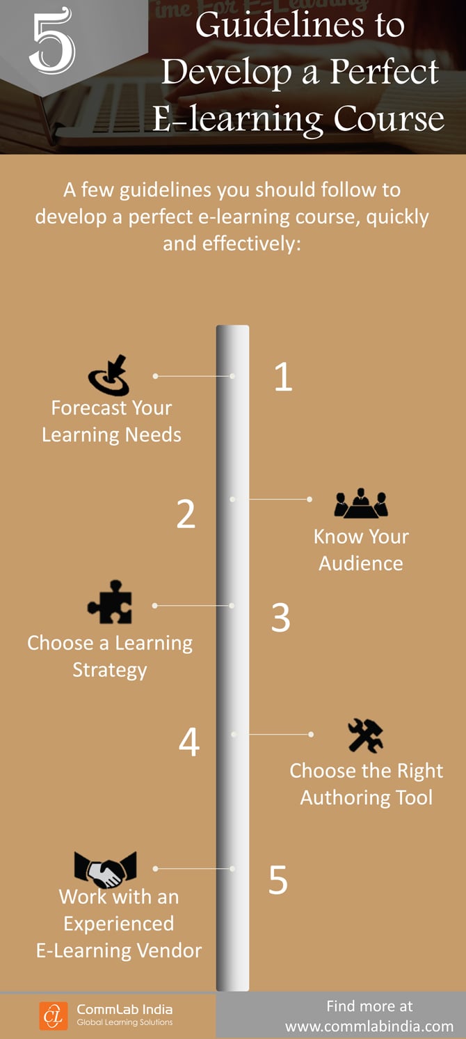 5 Guidelines to Develop a Perfect E-learning Course [Infographic]