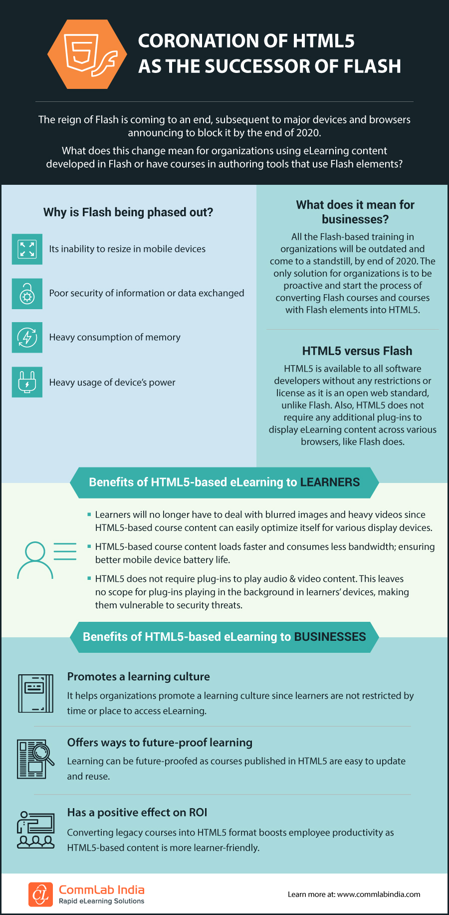 Coronation of HTML5 as the Successor of Flash [Infographic]