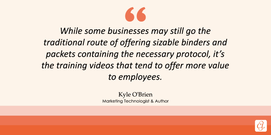 Quote about Advantage of Videos over Traditional Learning Materials