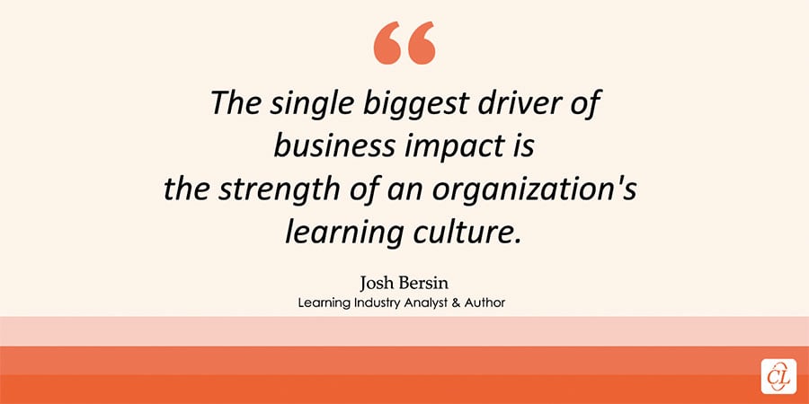 A Josh Bersin Quote About Importance of Learning Culture in an Organization
