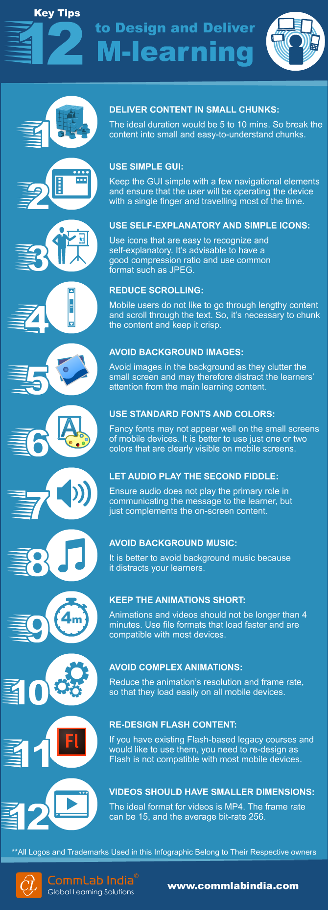 12 Key Tips to Design and Develop M-learning [Infographic]
