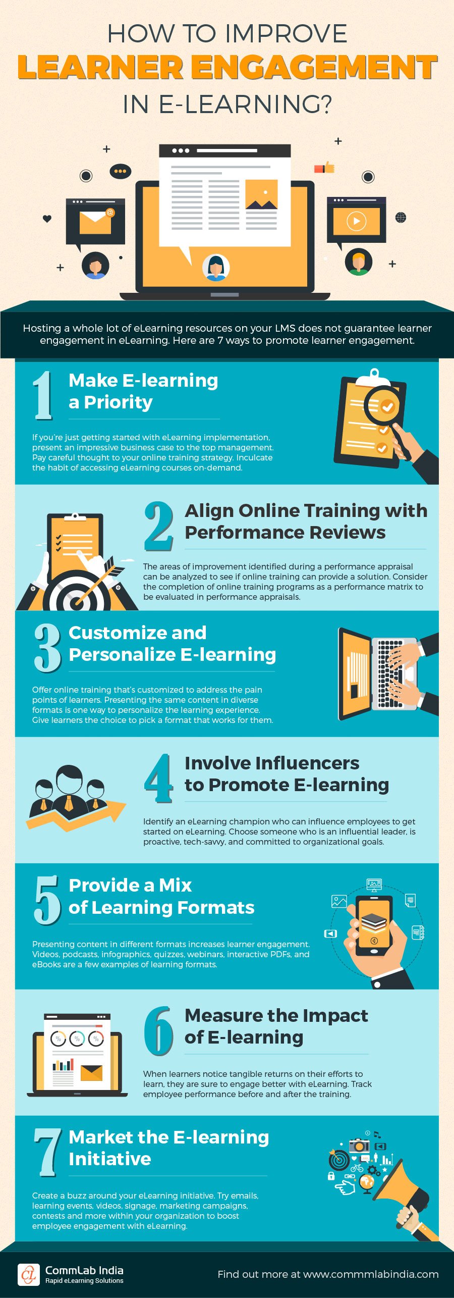 How to Improve Learner Engagement in E-learning? [Infographic]