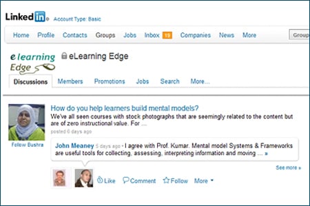 eLearning edge group in Linkedin