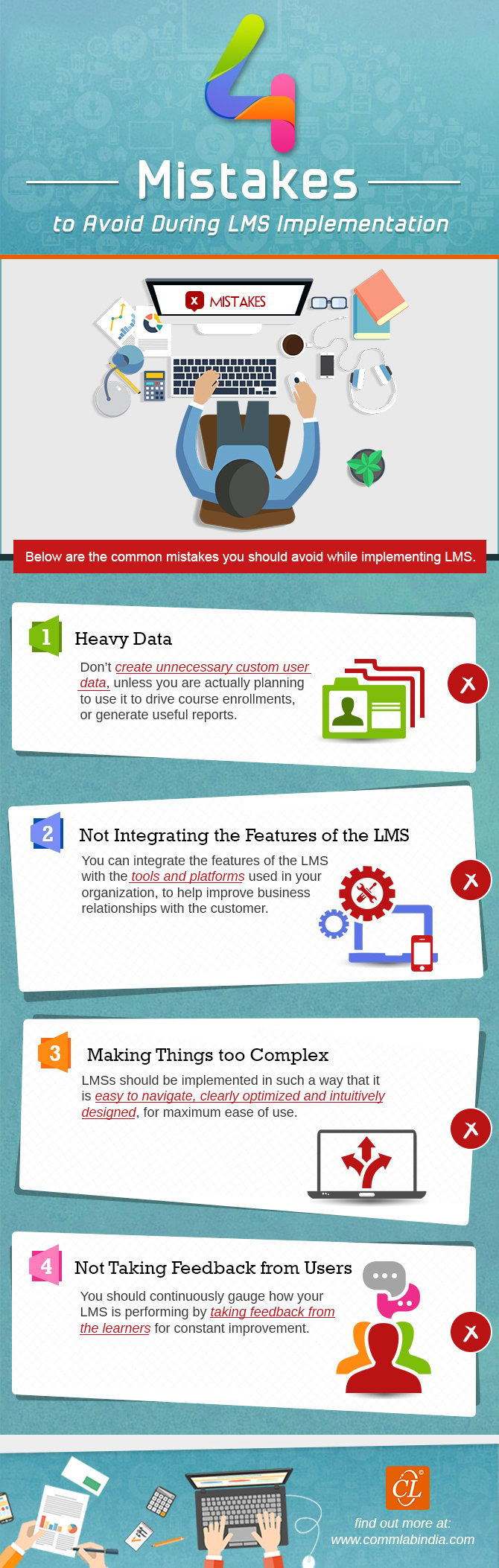 4 Mistakes to Avoid During LMS Implementation [Infographic]
