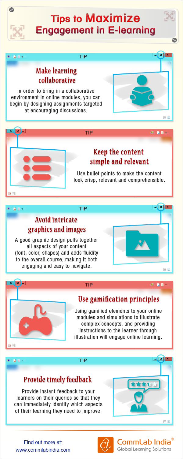 Tips to Maximize Engagement in E-learning [Infographic]