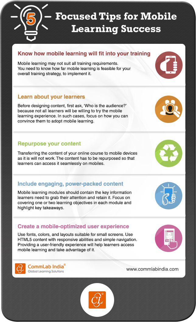 5 Focused Tips for Mobile Learning Success [Infographic]