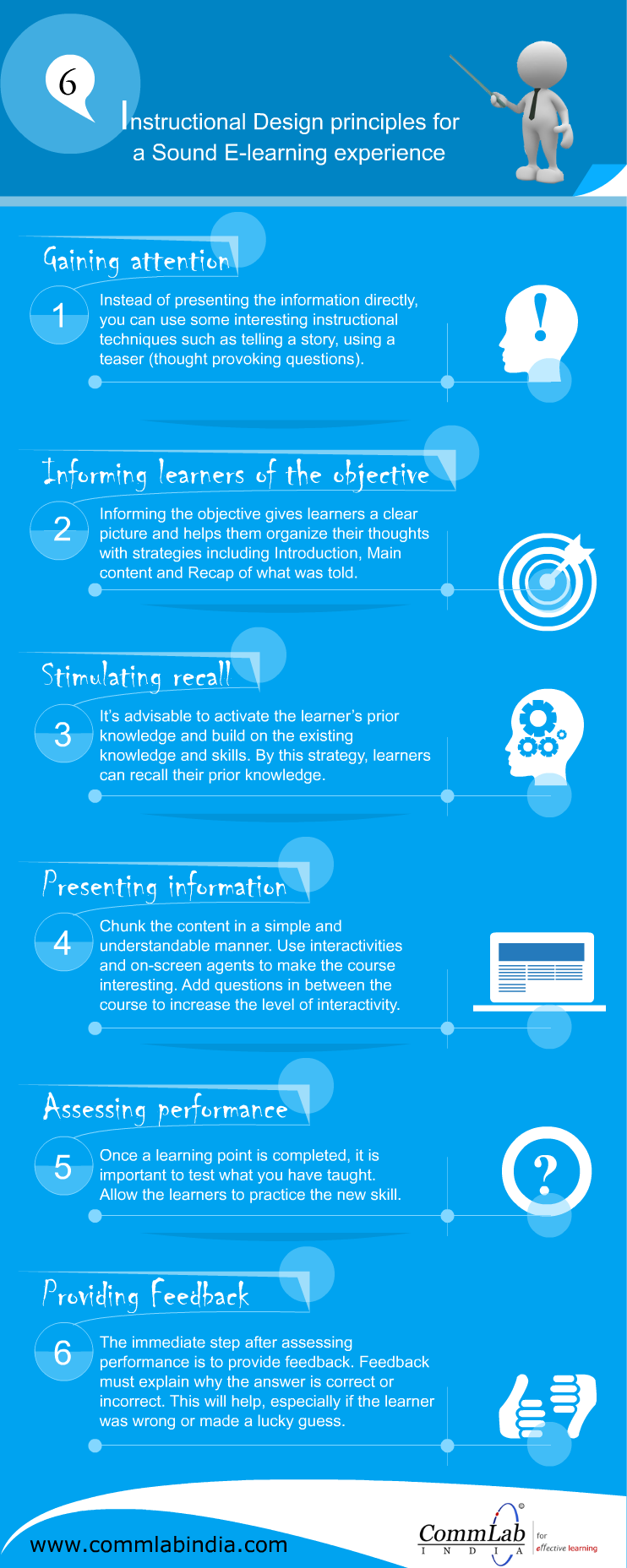 6 Instructional Design Principles For a Sound Learning Experience - An Infographic